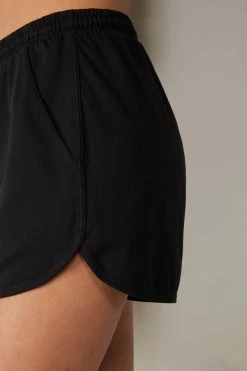 panties Sales Store 31 Cheapest 🥰 Intimissimi 👩 Women Supima Cotton Shorts With Rounded Edges Black 😉