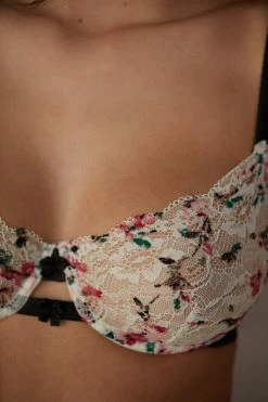 Hot Sale ๐ Intimissimi ๐ฉ Women Bloom & Blossom Sveva Balconette Bra Talc White Floral Print ๐