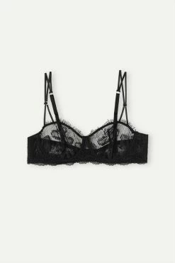 Cheap 🧨 Intimissimi 👩 Women Sensual Unbounded Balconette Bra Black 💯 -panties Sales Store RBD2460019 F