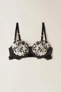 Buy ⌛ Intimissimi 👩 Women Delicate Love Daniela Balconette Bra Vanilla/nero 🔥 -panties Sales Store RBD2466987I F