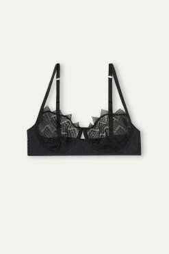 Discount 🔔 Intimissimi 👩 Women Urban Nomad Balconette Bra Black 🥰 -panties Sales Store RBD2474019 F