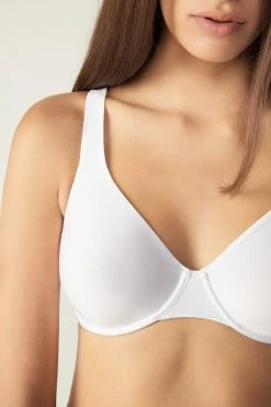 Best Sale ✨ Intimissimi 👩 Women Serena Ultralight Microfibre Balconette Bra Soft Beige ❤️