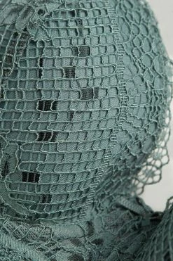 Wholesale ✨ Intimissimi 👩 Women Prairie Bouquet Sofia Balconette Bra Jade Green 🧨 -panties Sales Store RI2471S991I 4B D1