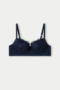 Wholesale 🌟 Intimissimi 👩 Women Romantic Life Sofia Balconette Bra Intense Blue ⭐ 11 Wholesale 🌟 Intimissimi 👩 Women Romantic Life Sofia Balconette Bra Intense Blue ⭐ -panties Sales Store RID24401467 F