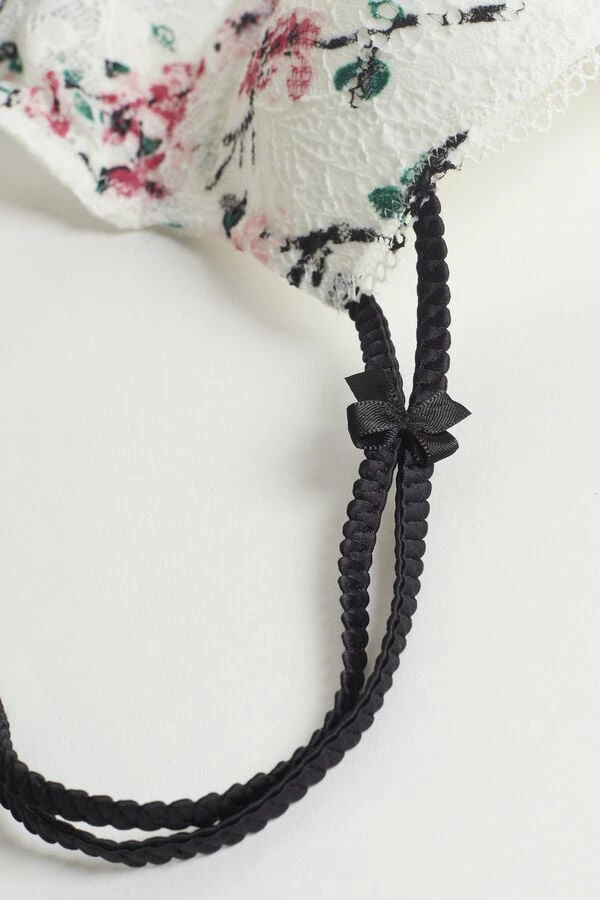 Outlet π Intimissimi π© Women Bloom & Blossom Sofia Balconette Bra Talc White Floral Print π 6 Outlet π Intimissimi π© Women Bloom & Blossom Sofia Balconette Bra Talc White Floral Print π - Image 4