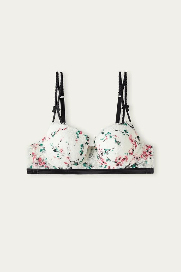 Outlet π Intimissimi π© Women Bloom & Blossom Sofia Balconette Bra Talc White Floral Print π 5 Outlet π Intimissimi π© Women Bloom & Blossom Sofia Balconette Bra Talc White Floral Print π - Image 3