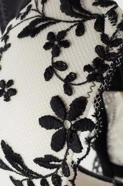 Hot Sale 😍 Intimissimi 👩 Women Delicate Love Sofia Balconette Bra Vanilla/nero ⭐ -panties Sales Store RID2466987I 4B D1