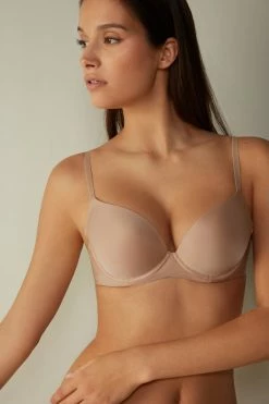 Budget 😍 Intimissimi 👩 Women Irina Microfiber Balconette Bra Black 🧨 -panties Sales Store RID49I044 M