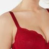 Best deal ✨ Intimissimi 👩 Women Mina Lace Balconette Bra Red 🧨 -panties Sales Store RID90A wear 1473 DT1