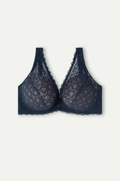 Outlet ⭐ Intimissimi 👩 Women Elena Balconette Bra In Lace Black ⭐ -panties Sales Store RID96L1467 4B F