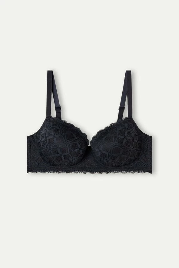 Buy π₯° Intimissimi π© Women Sofia Balconette Bra In Lace Intense Blue π 5 Buy π₯° Intimissimi π© Women Sofia Balconette Bra In Lace Intense Blue π - Image 3