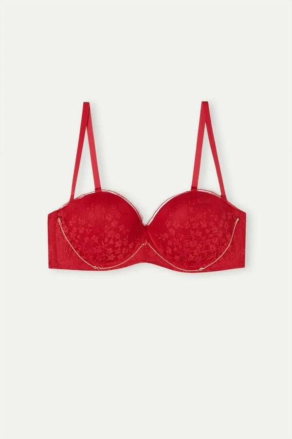 Budget 𧨠Intimissimi π© Women Luxury Treats Gioia Bandeau Bra π¬ Candy Apple Red β€οΈ 5 Budget 𧨠Intimissimi π© Women Luxury Treats Gioia Bandeau Bra π¬ Candy Apple Red β€οΈ - Image 3