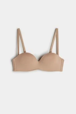 Best Pirce 😍 Intimissimi 👩 Women Gioia Bandeau Bra Medium Beige 💯 -panties Sales Store RIF50G 044 F