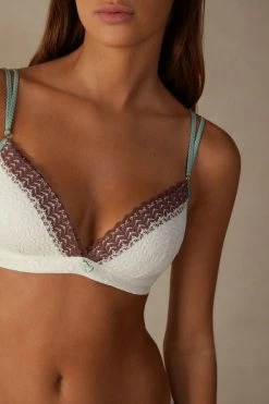 Best Pirce โ๏ธ Intimissimi ๐ฉ Women Spices Garden Tiziana Triangle Bra Vanilla/nutmeg Brown ๐