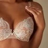 New 🎉 Intimissimi 👩 Women Elettra Lovely Day Super Push-up Bra Soft Beige/talco ⌛