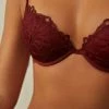 Top 10 🤩 Intimissimi 👩 Women Romantic Life Bellissima Push-up Bra Dark Red 😉 -panties Sales Store RPD2440741I DT1W