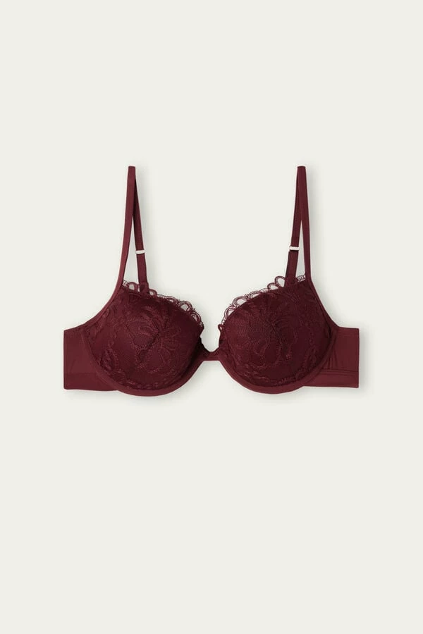 Top 10 🤩 Intimissimi 👩 Women Romantic Life Bellissima Push-up Bra Dark Red 😉 6 Top 10 🤩 Intimissimi 👩 Women Romantic Life Bellissima Push-up Bra Dark Red 😉 - Image 4