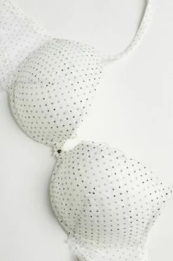 Best Sale 🔔 Intimissimi 👩 Women Little Pleasures Bellissima Push-up Bra Talc White/black 🌟 -panties Sales Store RPD24504718 D1