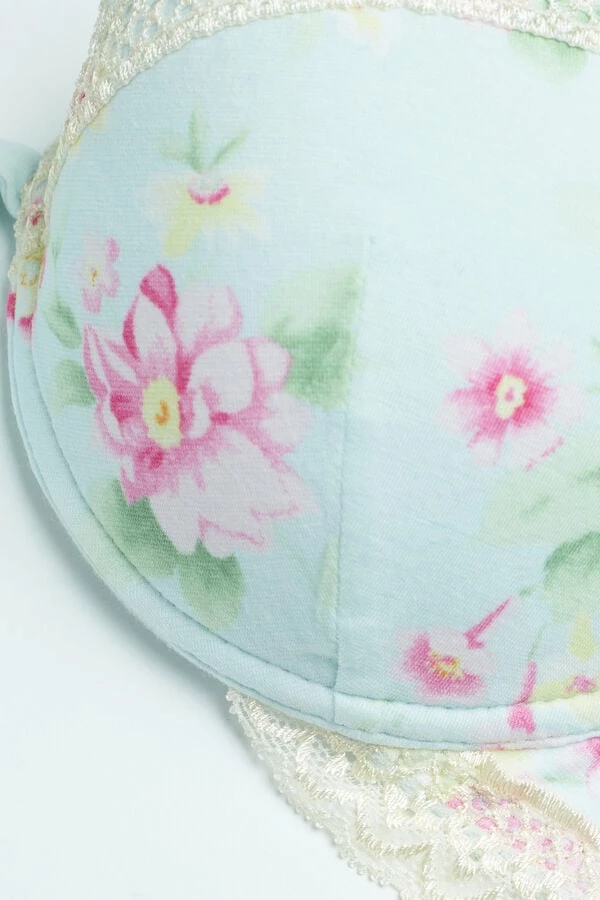 Best Pirce 🤩 Intimissimi 👩 Women Spring Is In The Air Bellissima Triangle Bra Light Pastel Blue Floral Print 🛒 6 Best Pirce 🤩 Intimissimi 👩 Women Spring Is In The Air Bellissima Triangle Bra Light Pastel Blue Floral Print 🛒 - Image 4