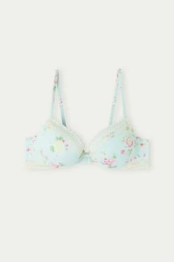 Best Pirce 🤩 Intimissimi 👩 Women Spring Is In The Air Bellissima Triangle Bra Light Pastel Blue Floral Print 🛒 9 Best Pirce 🤩 Intimissimi 👩 Women Spring Is In The Air Bellissima Triangle Bra Light Pastel Blue Floral Print 🛒 -panties Sales Store RPD2453871I F