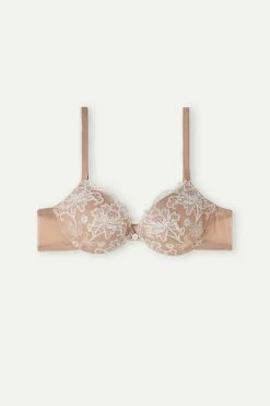 Best deal ⌛ Intimissimi 👩 Women Bellissima Lovely Day Push-up Bra Soft Beige/talco ⌛ -panties Sales Store RPD2470989I F