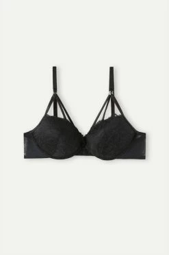 Cheap ⭐ Intimissimi 👩 Women Undress To Impress Silvia Push-up Bra 🍬 Candy Apple Red 🛒 -panties Sales Store RPD2478019 F