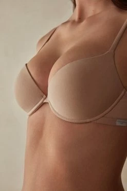 Cheapest ๐ Intimissimi ๐ฉ Women Bellissima C Cup Push-up Bra In Cotton Black ๐