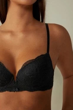 Buy ๐ Intimissimi ๐ฉ Women Mia Lace Super Push-Up Bra Black ๐