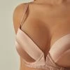 Hot Sale 🔥 Intimissimi 👩 Women Mia Silk Super Push-Up Bra Talc White ✨ -panties Sales Store RPD92S163I DT1W
