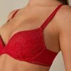 Coupon 🥰 Intimissimi 👩 Women Pretty Iconic Gioia Super Push-up Bra 🍬 Candy Apple Red 😉 -panties Sales Store RPS24419888 DT1W