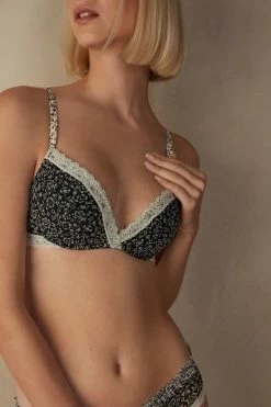 Discount 🧨 Intimissimi 👩 Women A Floral Affair Gioia Super Push-up Bra St.floral ✨ -panties Sales Store RPS2468986I M