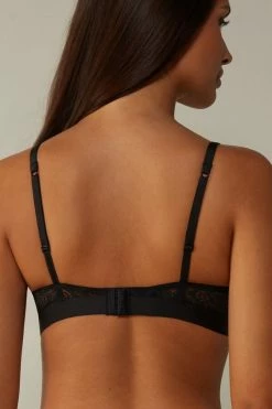 Promo 😉 Intimissimi 👩 Women Emma Triangle Bra In Lace Black 😉 -panties Sales Store RSD96E019 BI