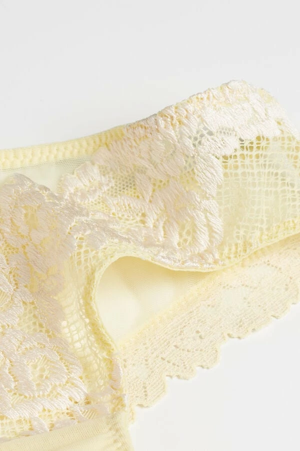 Best Pirce ๐งจ Intimissimi ๐ฉ Women Pretty Flowers Cheeky Panties Pastel Yellow/ivory โญ 5 Best Pirce ๐งจ Intimissimi ๐ฉ Women Pretty Flowers Cheeky Panties Pastel Yellow/ivory โญ - Image 4