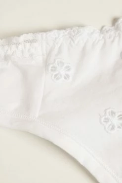 Brand new 🎉 Intimissimi 👩 Women Morning Feelings Brazilian White ⌛ -panties Sales Store SBD2459001 D1