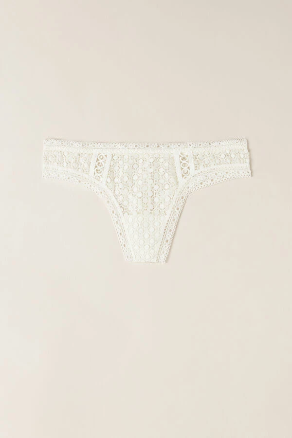 Buy 🔥 Intimissimi 👩 Women Toujours L’Ajour Brazilian Talc White ✨ 5 Buy 🔥 Intimissimi 👩 Women Toujours L’Ajour Brazilian Talc White ✨ - Image 3