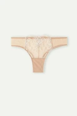 Hot Sale 😀 Intimissimi 👩 Women Lovely Day Brazilian Soft Beige/talco 🧨 -panties Sales Store SBD2470989I F