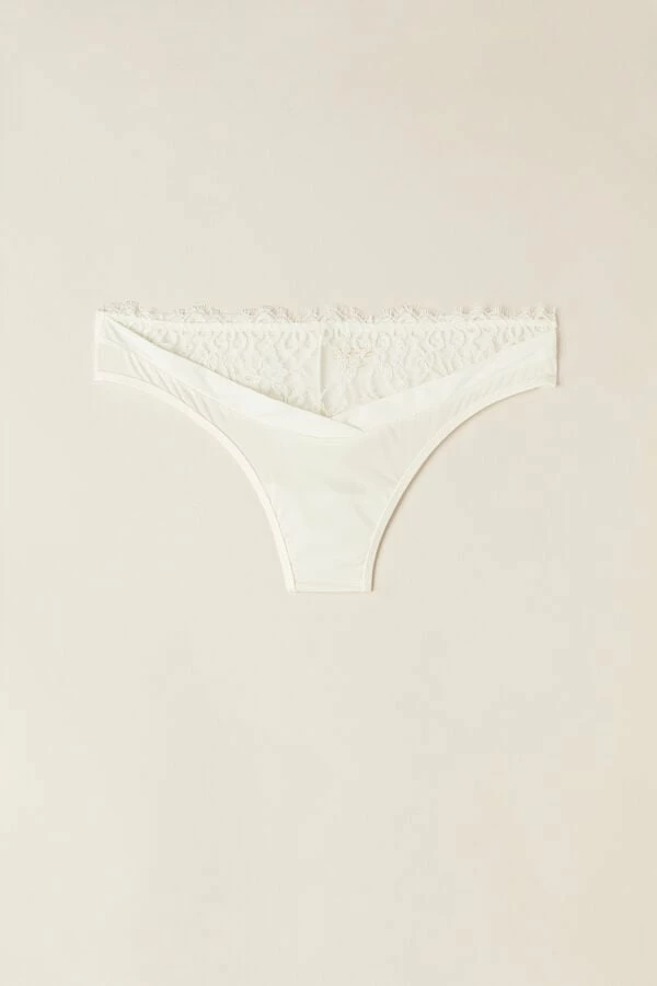 Outlet ๐ Intimissimi ๐ฉ Women Eternal Love Brazilian Panties Talc White ๐ 5 Outlet ๐ Intimissimi ๐ฉ Women Eternal Love Brazilian Panties Talc White ๐ - Image 3