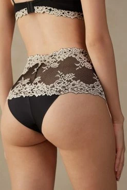 Cheap 👏 Intimissimi 👩 Women Pretty Flowers Cheeky Boyshorts Black/ivory 😉 10 Cheap 👏 Intimissimi 👩 Women Pretty Flowers Cheeky Boyshorts Black/ivory 😉 -panties Sales Store SC1294B9887 BI