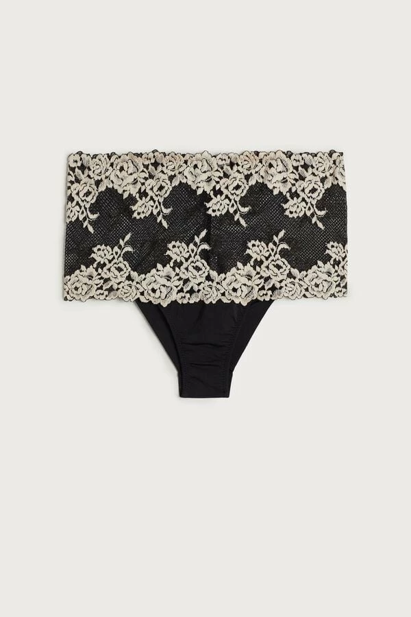Cheap 👏 Intimissimi 👩 Women Pretty Flowers Cheeky Boyshorts Black/ivory 😉 6 Cheap 👏 Intimissimi 👩 Women Pretty Flowers Cheeky Boyshorts Black/ivory 😉 - Image 4