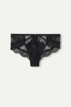 Promo 😉 Intimissimi 👩 Women Loosen Heartstrings Hipster Brazilian Black 😉 -panties Sales Store SC2465B019 F