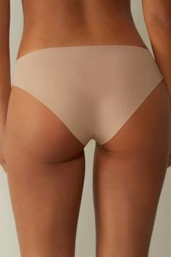 Discount 🌟 Intimissimi 👩 Women Seamless Supima® Cotton Panties Evergreen 🤩 -panties Sales Store SI70V2044 BI