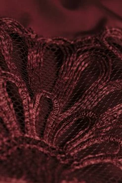 Promo 👏 Intimissimi 👩 Women Romantic Life Panties Dark Red 👍 -panties Sales Store SID2440741I D1