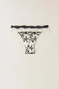 Flash Sale 🧨 Intimissimi 👩 Women Delicate Love Panties Vanilla/nero ❤️ -panties Sales Store SID2466987I F