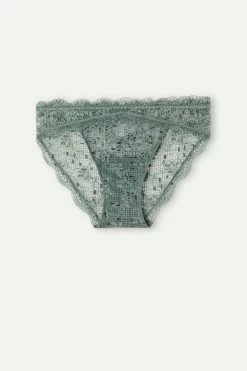 Cheapest 🧨 Intimissimi 👩 Women Prairie Bouquet Panties Jade Green 🎁 -panties Sales Store SID2471991I F