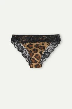 Flash Sale 😍 Intimissimi 👩 Women Lady Animalier Panties Animal Print ⌛ -panties Sales Store SID2477137J F