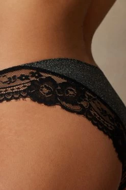 Best Pirce โค๏ธ Intimissimi ๐ฉ Women Shimmer All Night Panties Silver ๐