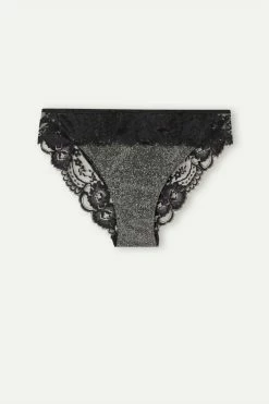 Best Pirce ❤️ Intimissimi 👩 Women Shimmer All Night Panties Silver 🔔 -panties Sales Store SID2482139J F