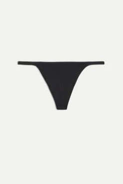 Wholesale ⭐ Intimissimi 👩 Women Thong With Ultralight Microfiber Straps Dark Beige ✨ -panties Sales Store SPD49F 019 F