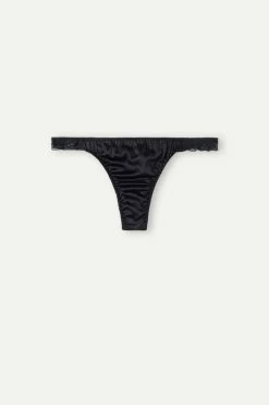 New 🎁 Intimissimi 👩 Women Silk And Lace G-String Talc White 👏 -panties Sales Store SPD92A019 F